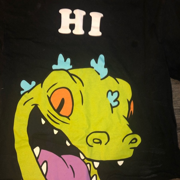 Cropped Rugrats black tee - Picture 2 of 3